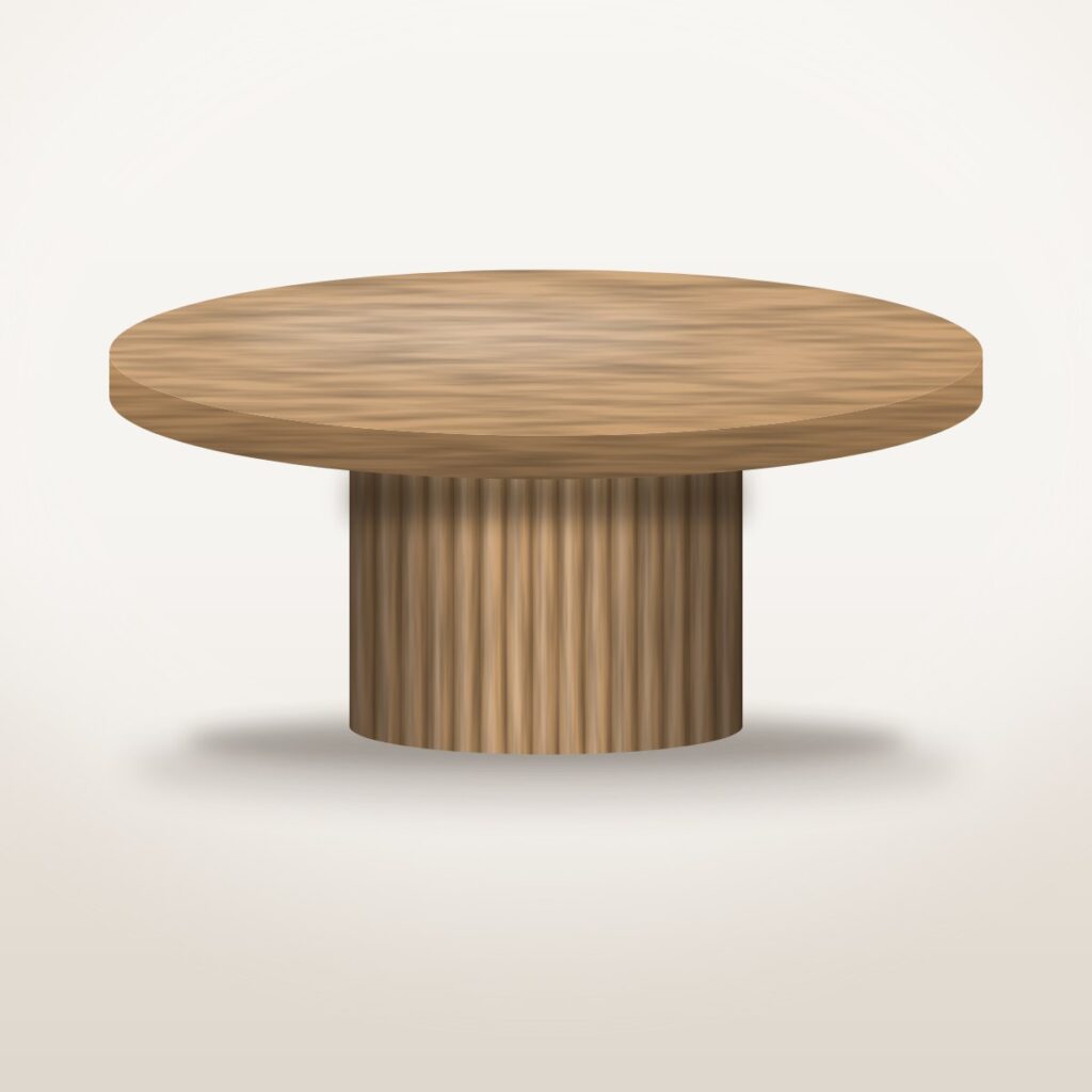 Ridge Fluted Coffee Table