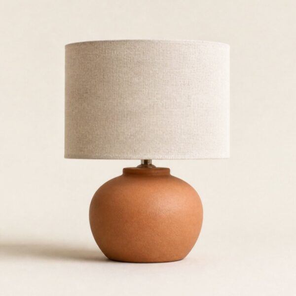 Terracotta table lamp